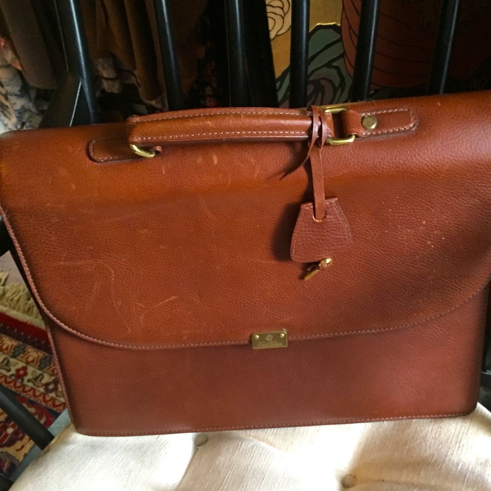 COPY - Brooks Brothers Leather Briefcase